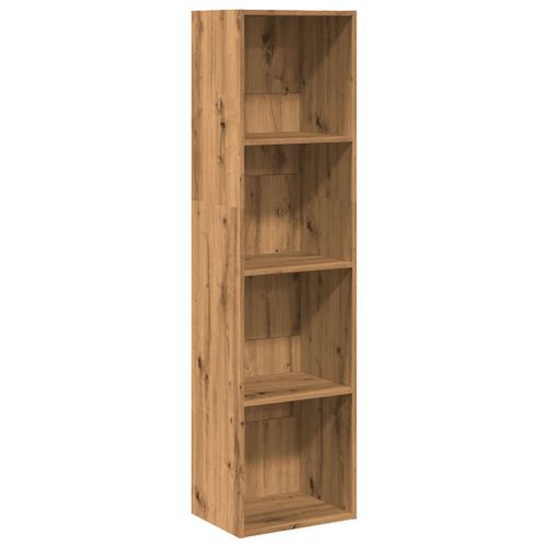 Bibliothèque chêne artisanal 40x30x152 cm bois d'ingénierie - Photo n°2; ?>