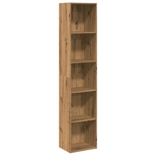 Bibliothèque chêne artisanal 40x30x189 cm bois d'ingénierie - Photo n°2; ?>