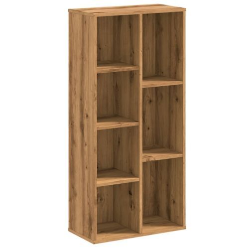 Bibliothèque chêne artisanal 50x25x105 cm bois d'ingénierie - Photo n°2; ?>