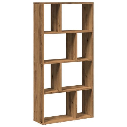 Bibliothèque chêne artisanal 60x20x120 cm bois d'ingénierie - Photo n°2; ?>