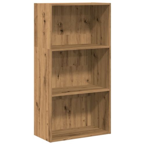 Bibliothèque chêne artisanal 60x30x114 cm bois d'ingénierie - Photo n°2; ?>