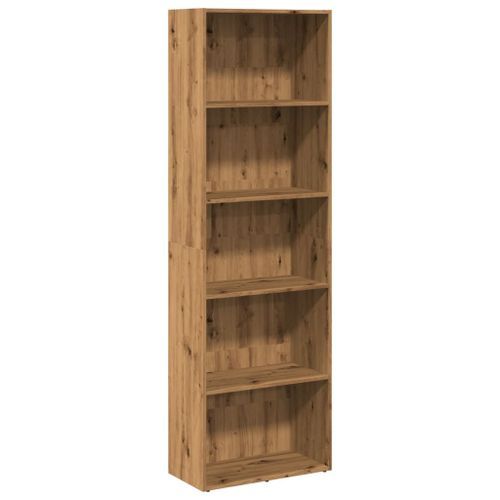 Bibliothèque chêne artisanal 60x30x189 cm bois d'ingénierie - Photo n°2; ?>