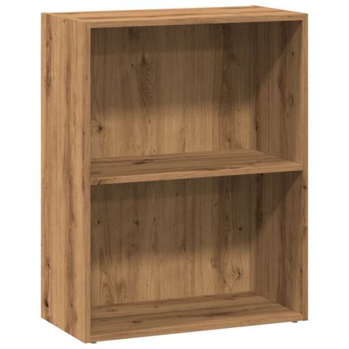 Bibliothèque chêne artisanal 60x30x77 cm bois d'ingénierie - Photo n°2; ?>