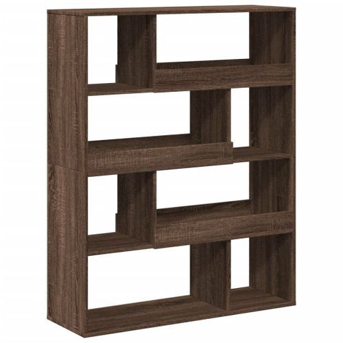 Bibliothèque chêne marron 100x33x125,5 cm bois d'ingénierie - Photo n°3; ?>