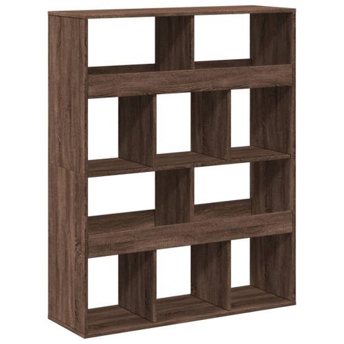 Bibliothèque chêne marron 100x33x125,5 cm bois d'ingénierie - Photo n°2; ?>