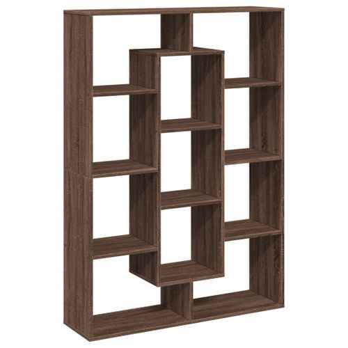 Bibliothèque chêne marron 102x29x143 cm bois d'ingénierie - Photo n°3; ?>