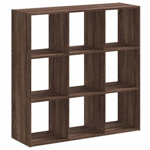 Bibliothèque chêne marron 102x32x102 cm bois d'ingénierie - Photo n°2; ?>