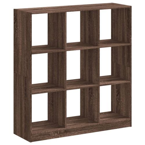 Bibliothèque chêne marron 102x32x108 cm bois d'ingénierie - Photo n°2; ?>