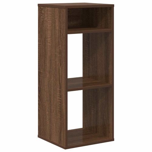 Bibliothèque chêne marron 34x31x80 cm bois d'ingénierie - Photo n°2; ?>