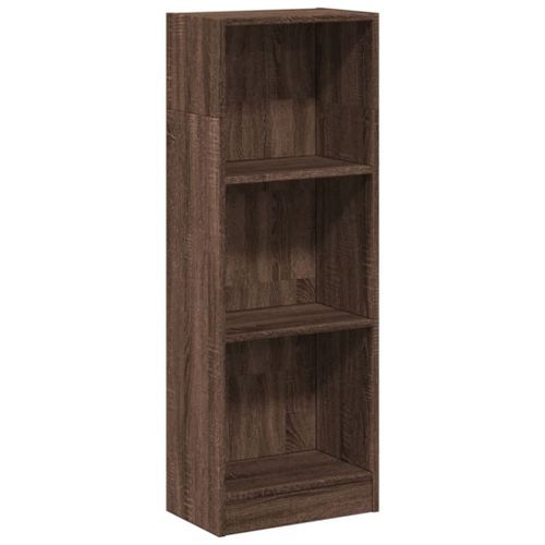 Bibliothèque chêne marron 40x24x109 cm bois d'ingénierie - Photo n°2; ?>