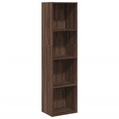 Bibliothèque chêne marron 40x30x152 cm bois d'ingénierie - Photo n°2; ?>