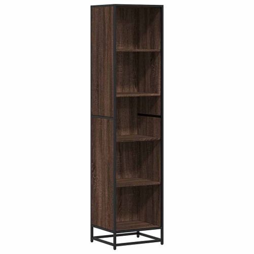 Bibliothèque chêne marron 40x35x170,5 cm bois d'ingénierie - Photo n°2; ?>