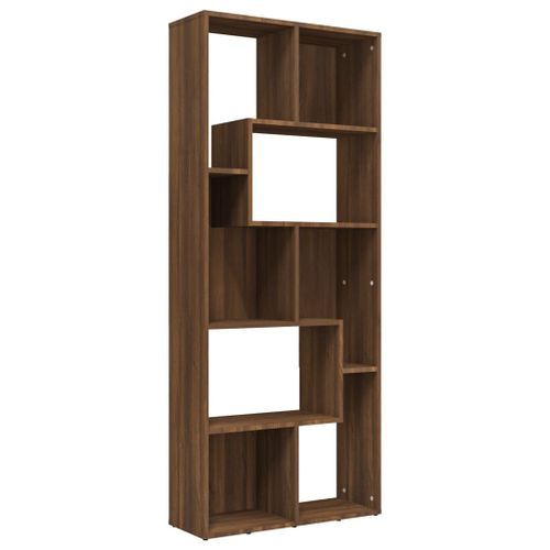 Bibliothèque Chêne marron 67x24x161 cm Bois d'ingénierie - Photo n°2; ?>