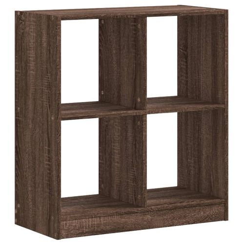 Bibliothèque chêne marron 68,5x32x75 cm bois d'ingénierie - Photo n°2; ?>