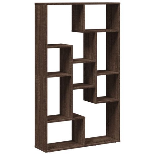 Bibliothèque chêne marron 72x20x120 cm bois d'ingénierie - Photo n°2; ?>