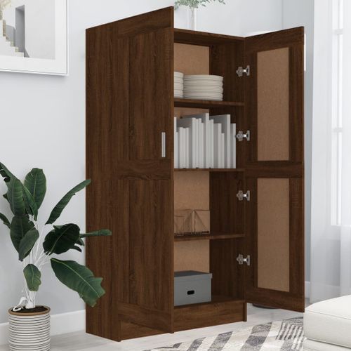 Bibliothèque Chêne marron 82,5x30,5x150 cm Bois d'ingénierie - Photo n°3; ?>