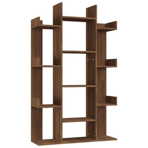 Bibliothèque Chêne marron 86x25,5x140 cm Bois d'ingénierie - Photo n°2; ?>