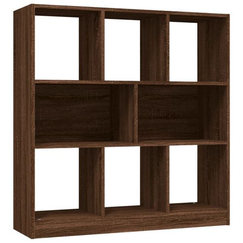 Bibliothèque Chêne marron 97,5x29,5x100 cm Bois d'ingénierie - Photo n°2; ?>