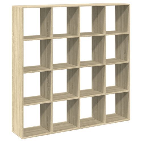 Bibliothèque chêne sonoma 137,5x29x137,5 cm bois d'ingénierie - Photo n°2; ?>