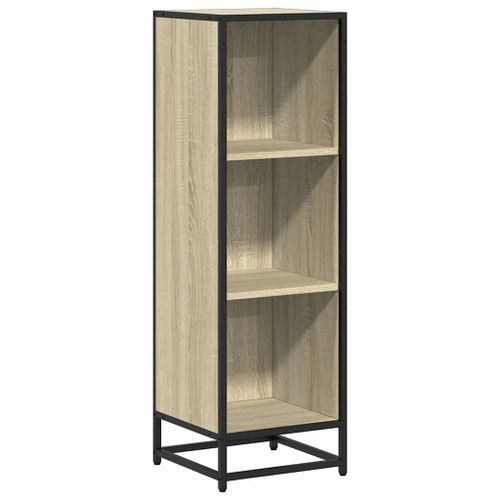 Bibliothèque chêne sonoma 33,5x33x107,5 cm bois d'ingénierie - Photo n°2; ?>