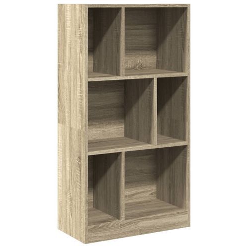 Bibliothèque chêne sonoma 57x28,5x107,5 cm bois d'ingénierie - Photo n°2; ?>