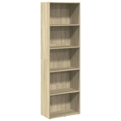 Bibliothèque chêne sonoma 60x30x189 cm bois d'ingénierie - Photo n°2; ?>