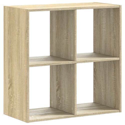 Bibliothèque chêne sonoma 68,5x32x68,5 cm bois d'ingénierie - Photo n°2; ?>