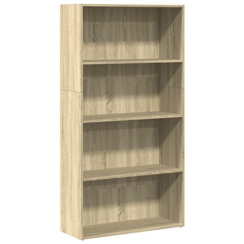 Bibliothèque chêne sonoma 80x30x152 cm bois d'ingénierie - Photo n°2; ?>