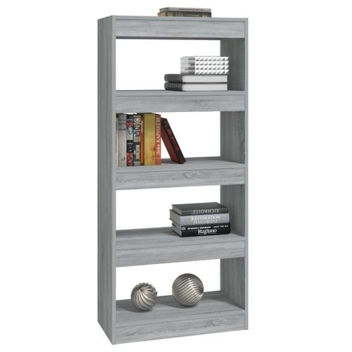 Bibliothèque/Cloison Sonoma gris 60x30x135 cm Bois d'ingénierie - Photo n°3; ?>