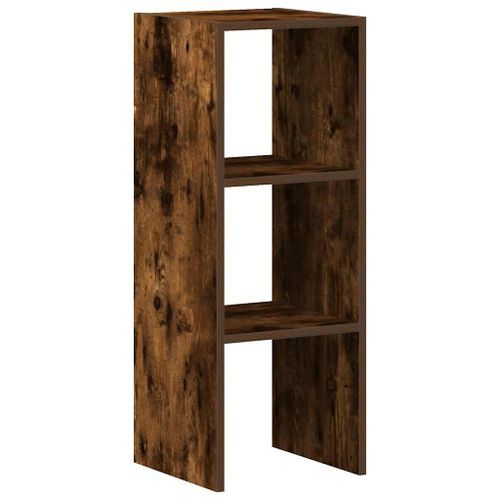 Bibliothèque empilable chêne fumé 30x30x80 cm bois d'ingénierie - Photo n°2; ?>