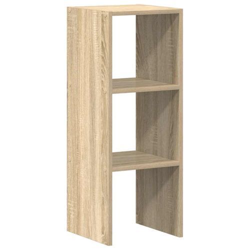 Bibliothèque empilable chêne sonoma 30x30x80 cm bois ingénierie - Photo n°2; ?>