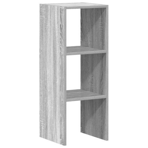 Bibliothèque empilable sonoma gris 30x30x80 cm bois ingénierie - Photo n°2; ?>