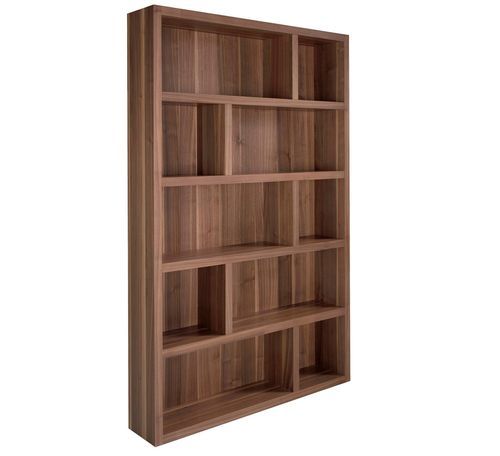 Bibliothèque en bois de noyer Kaula 126 cm - Modèle élégant - Photo n°2; ?>