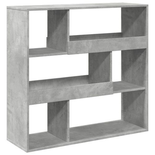 Bibliothèque gris béton 100x33x94,5 cm bois d'ingénierie - Photo n°2; ?>