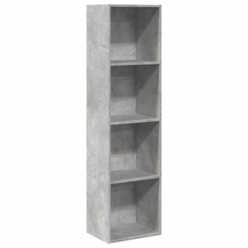 Bibliothèque gris béton 40x30x152 cm bois d'ingénierie - Photo n°2; ?>