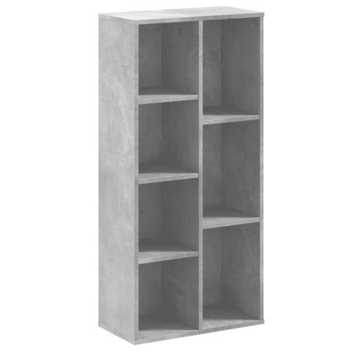 Bibliothèque gris béton 50x25x105 cm bois d'ingénierie - Photo n°2; ?>