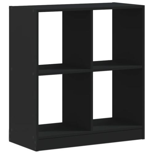 Bibliothèque noir 68,5x32x75 cm bois d'ingénierie - Photo n°2; ?>