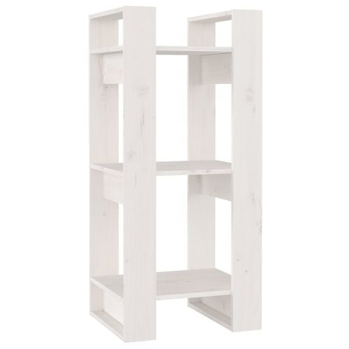 Bibliothèque/Séparateur de pièce Blanc 41x35x91 cm Pin solide - Photo n°2; ?>