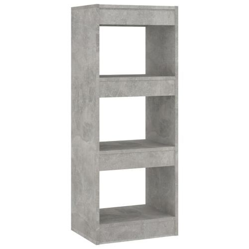 Bibliothèque/Séparateur de pièce Gris béton 40x30x103 cm - Photo n°3; ?>