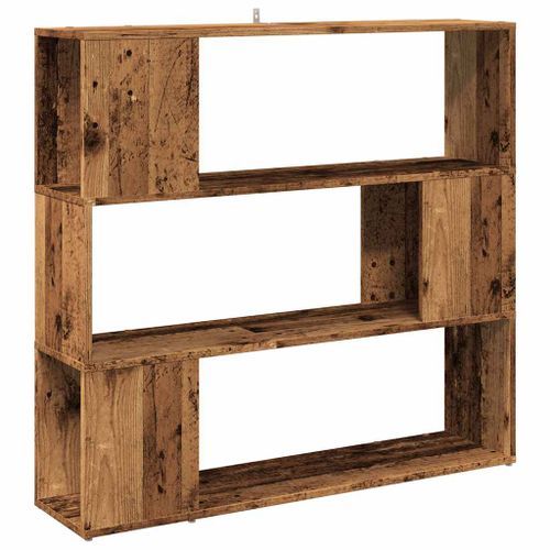 Bibliothèque/Séparateur de pièce vieux bois 100x24x94 cm - Photo n°2; ?>