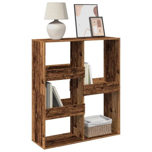 Bibliothèque/Séparateur de pièce vieux bois 100x33x115 cm - Photo n°3; ?>