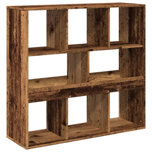 Bibliothèque/Séparateur de pièce vieux bois 100x33x94,5 cm - Photo n°2; ?>