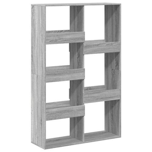 Bibliothèque sonoma gris 100x33x155,5 cm bois d'ingénierie - Photo n°2; ?>