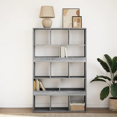 Bibliothèque sonoma gris 100x33x156,5 cm bois d'ingénierie - Photo n°3; ?>