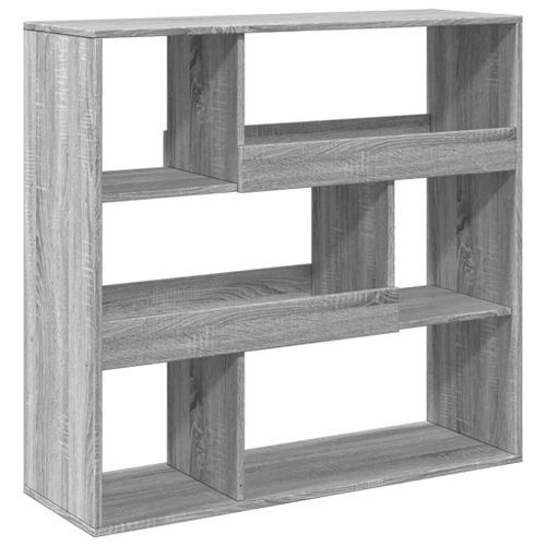 Bibliothèque sonoma gris 100x33x94,5 cm bois d'ingénierie - Photo n°2; ?>