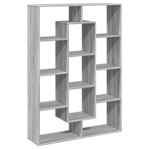 Bibliothèque sonoma gris 102x29x143 cm bois d'ingénierie - Photo n°2; ?>