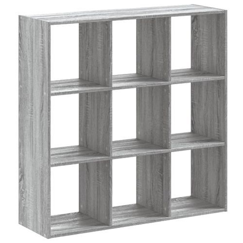 Bibliothèque sonoma gris 102x32x102 cm bois d'ingénierie - Photo n°2; ?>