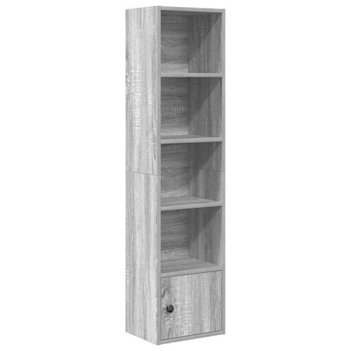 Bibliothèque sonoma gris 31x24x127 cm bois d'ingénierie - Photo n°2; ?>