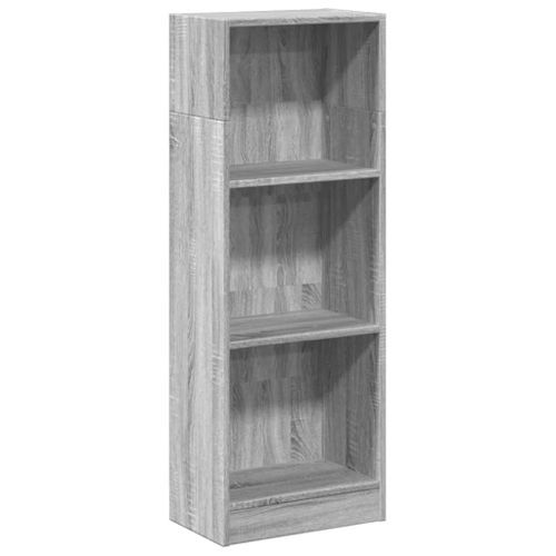 Bibliothèque sonoma gris 40x24x109 cm bois d'ingénierie - Photo n°2; ?>