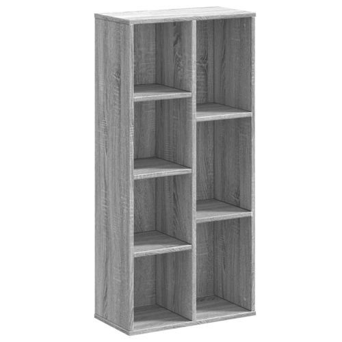 Bibliothèque sonoma gris 50x25x105 cm bois d'ingénierie - Photo n°2; ?>